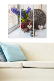 Quadro Decorativo em MDF Multicolor – Conjunto de 3 Peças, 20 x 50 cm cada (Espessura 3 mm), Tamanho Total 70 x 50 cm | MDF9656522