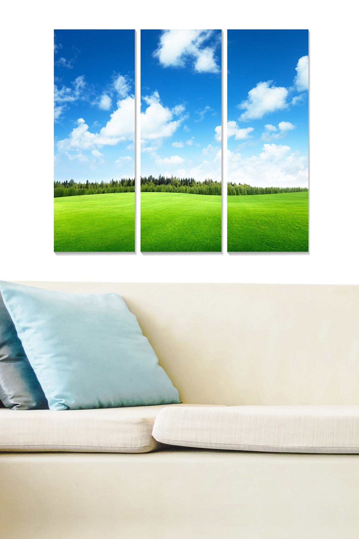 Tríptico Decorativo em MDF Multicolor – 3 Peças, 20x50 cm cada (Total 70x50 cm), 3 mm