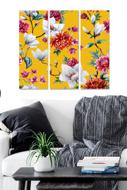 Quadro Decorativo em MDF 100% (3 Peças) Multicolor – 70 x 50 cm total, 20 x 50 cm cada, espessura 3 mm