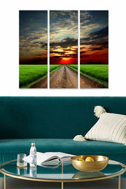 Conjunto de Quadros Decorativos em MDF (3 Peças) Multicolor – Total 70 x 50 cm, Espessura 3 mm