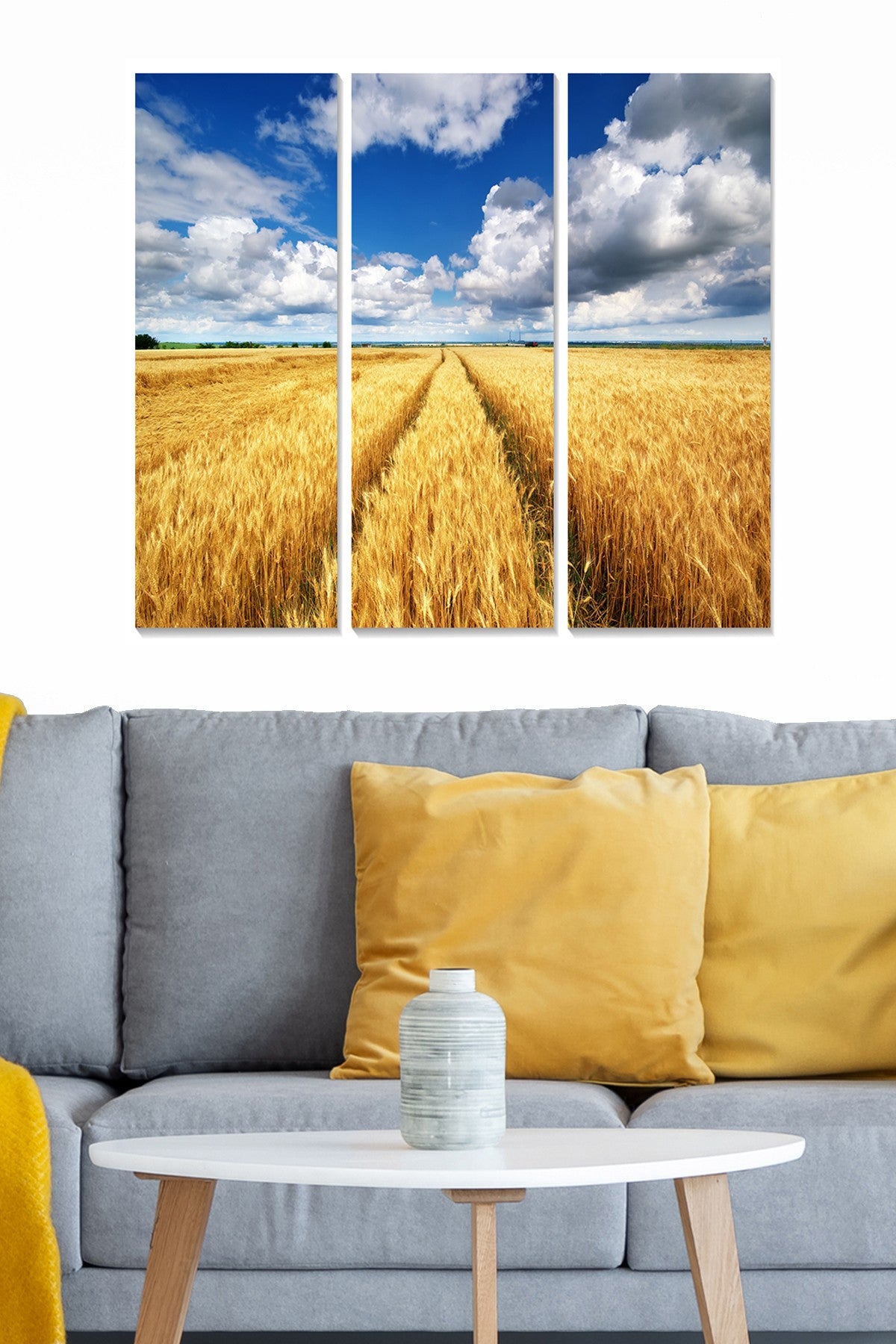 Quadro Decorativo Tríptico em MDF (3 Peças) Multicolor 70x50 cm – 3 mm