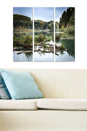 Conjunto de Quadros Decorativos em MDF (3 Peças) – Multicolor – 70 x 50 cm (total) – 3 mm | MDF977476