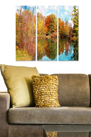 Tríptico Decorativo em MDF Multicolor 70x50 cm (3 Peças, 3 mm) – MDF986327