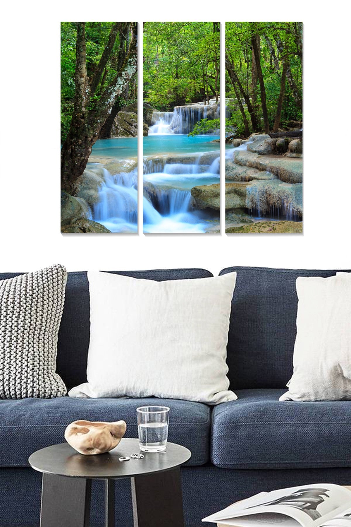 Tríptico Decorativo em MDF Multicolor 70x50 cm (3 Peças, 3 mm)