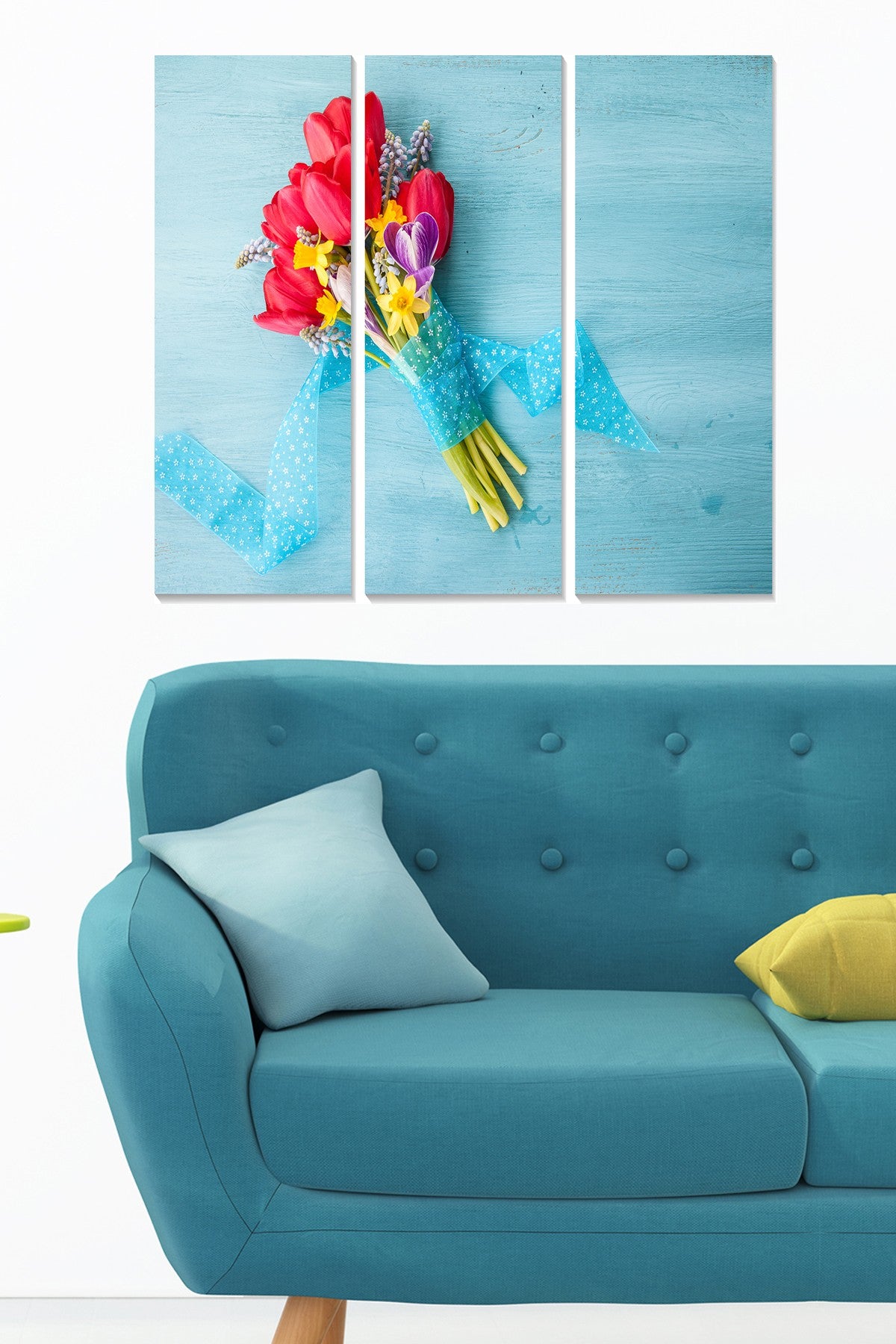 Quadro Decorativo em MDF Multicolor (3 Peças) – Total 70x50 cm, 20x50 cm cada, MDF 100% 3 mm – MDF9937222