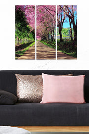 Quadros Decorativos em MDF Multicolor – Conjunto de 3 Peças (20x50 cm cada, total 70x50 cm, espessura 3 mm)