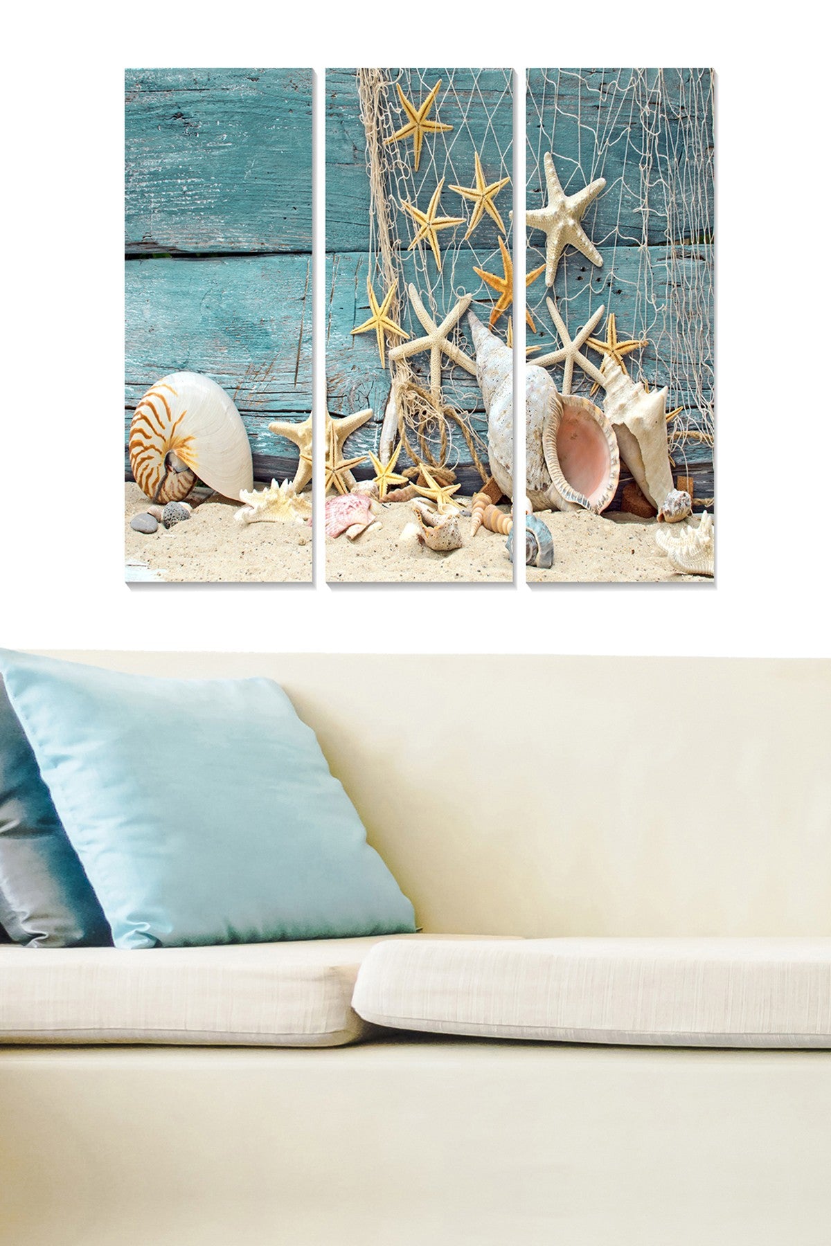 Tríptico Decorativo em MDF Multicolor – 70 x 50 cm (3 Peças)