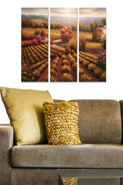 Tríptico Decorativo em MDF Multicolor – 3 Peças (20x50 cm cada) | Total 70x50 cm | 100% MDF, 3 mm