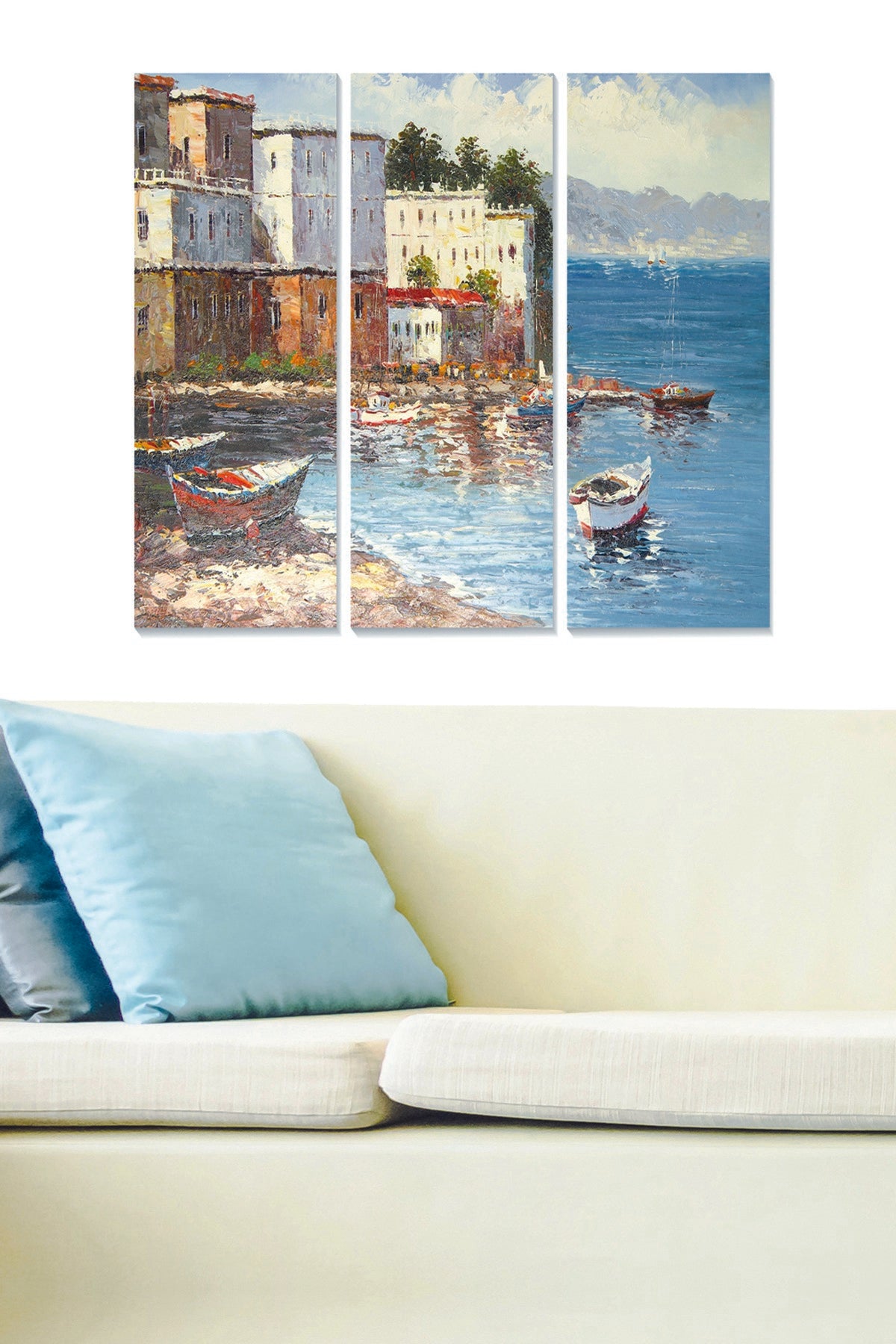 Quadro Decorativo em MDF Multicolor (Conjunto de 3 Peças) – 70 x 50 cm Total, 100% MDF 3 mm