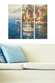 Quadro Decorativo MDF Multicolor — Conjunto 3 Peças (70x50 cm) | 100% MDF 3 mm