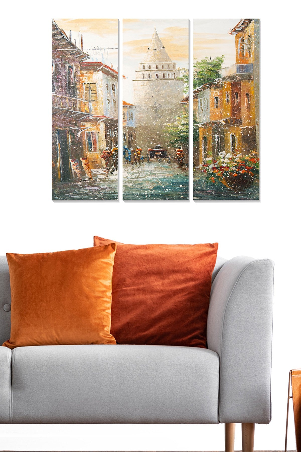 Conjunto de Quadros Decorativos em MDF Multicolor – 3 Peças (3 mm), 3x 20x50 cm, Total 70x50 cm