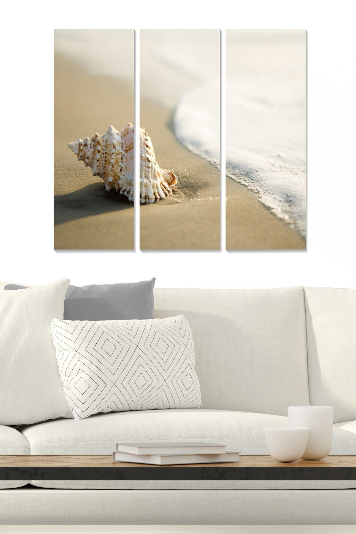 Conjunto de Quadros Decorativos 100% MDF Multicolor (3 Peças) — 70x50 cm, 3 mm