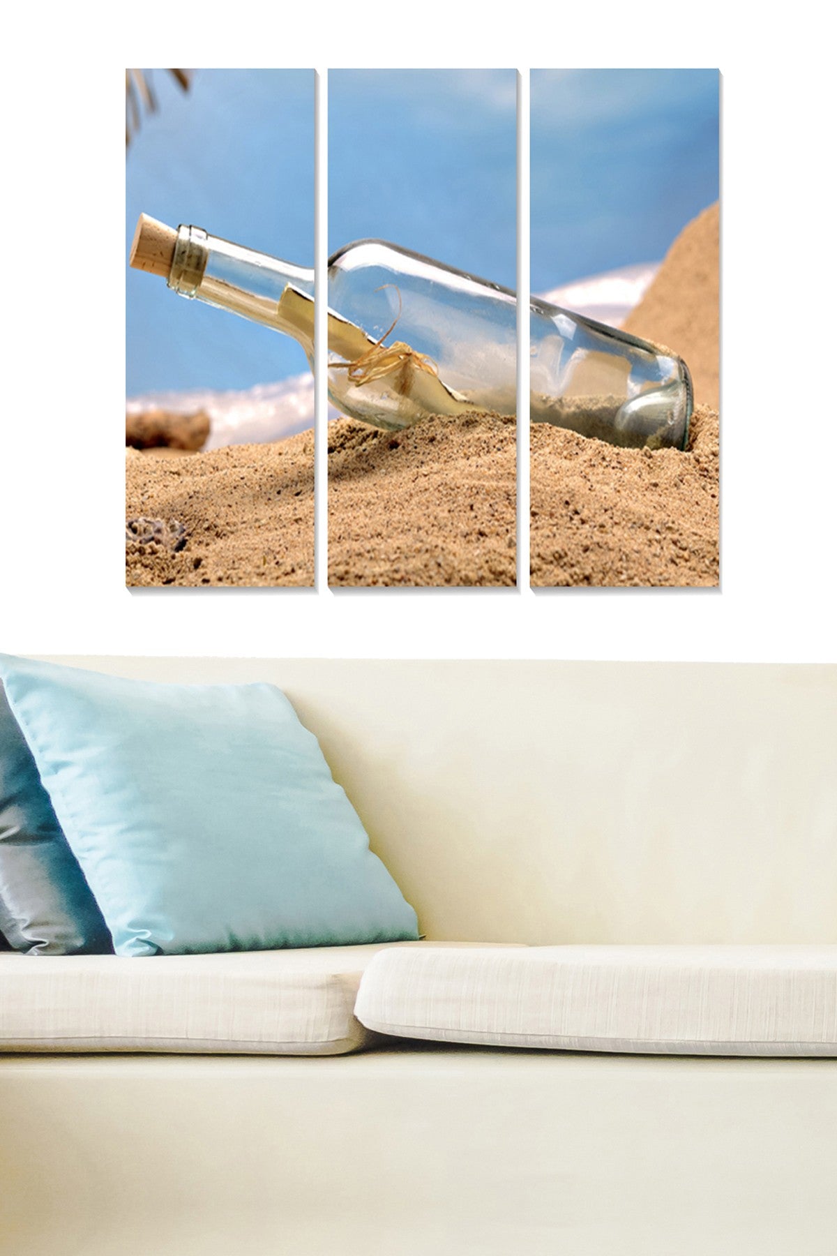 Conjunto de Quadros Decorativos em MDF (3 Peças) Multicolorido, 70x50 cm (Total), 3 mm – MDFftr1008