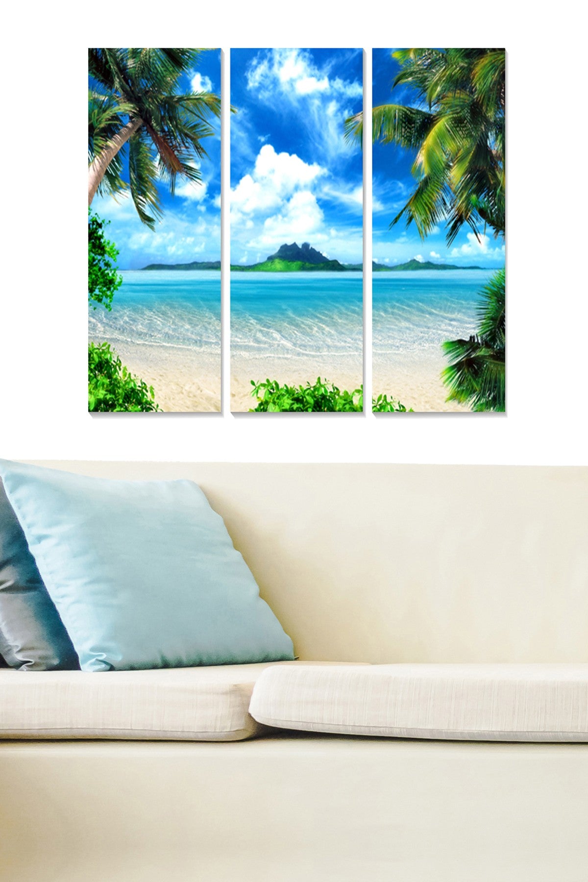 MDFFTR1010 Quadro Decorativo em MDF Multicolorido (Conjunto de 3) – Total 70x50 cm, Esp. 3 mm