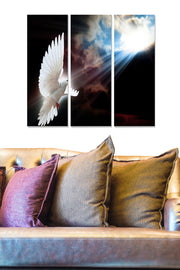 Tríptico Decorativo em MDF Multicolor 70x50 cm (3 Peças, 3 mm)