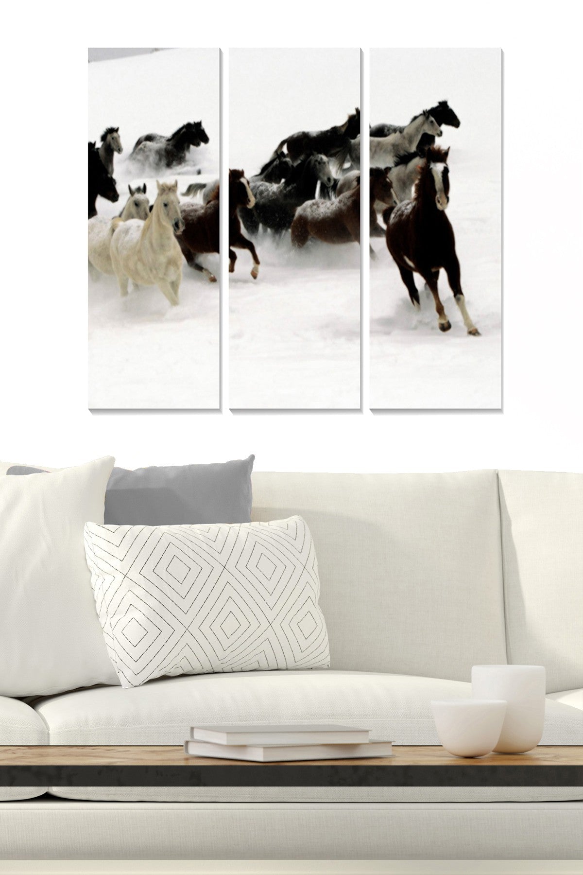 Tríptico Decorativo em MDF Multicolor – 70x50 cm (3 Peças, 3 mm)