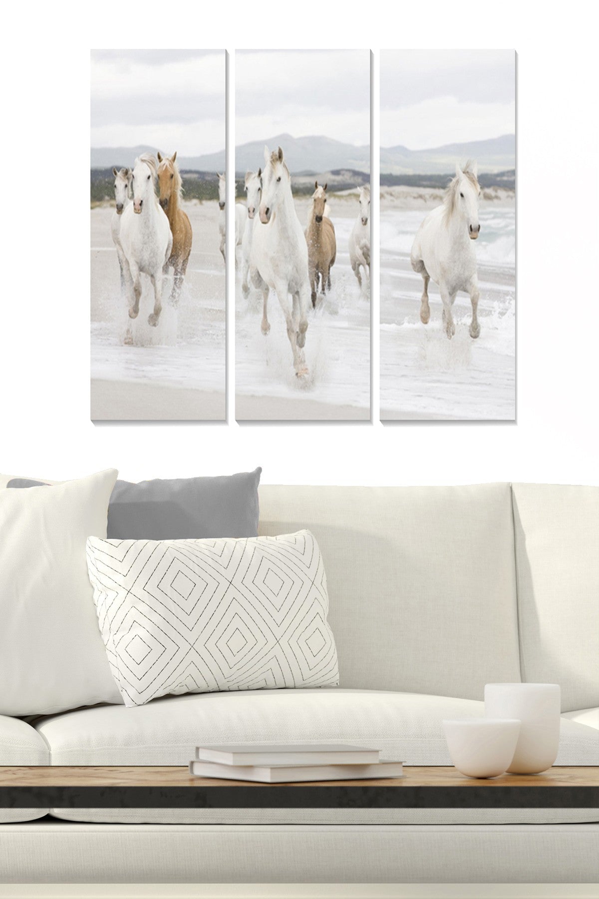 Quadro Decorativo em MDF Multicolor – Conjunto de 3 Peças, 70x50 cm (3 mm)