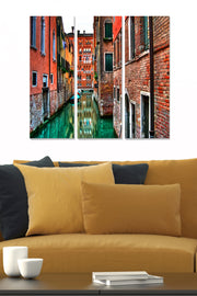 Conjunto de Quadros Decorativos em MDF Multicolor (3 Peças) – 20x50 cm cada, total 70x50 cm, espessura 3 mm – MDFFTR1022