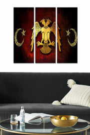 Quadro Decorativo MDF Multicolor (Conjunto 3 Peças) – 20x50 cm cada, Total 70x50 cm, Espessura 3 mm