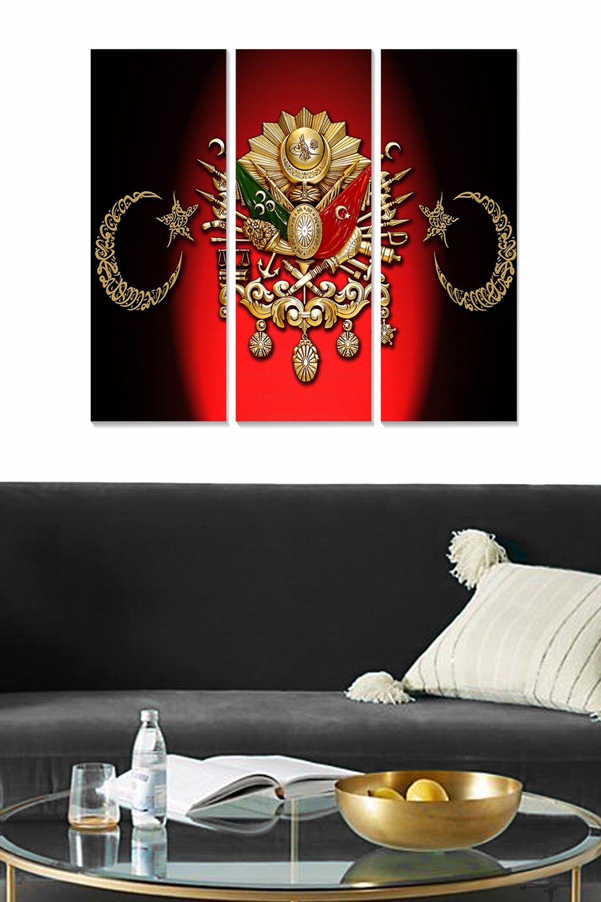 Quadro Decorativo em MDF Multicolor (3 Peças) 70 x 50 cm – MDF 3 mm