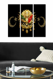 Quadro Decorativo em MDF Multicolor (Conjunto de 3 Peças) – Tamanho Total 70 x 50 cm, Espessura 3 mm