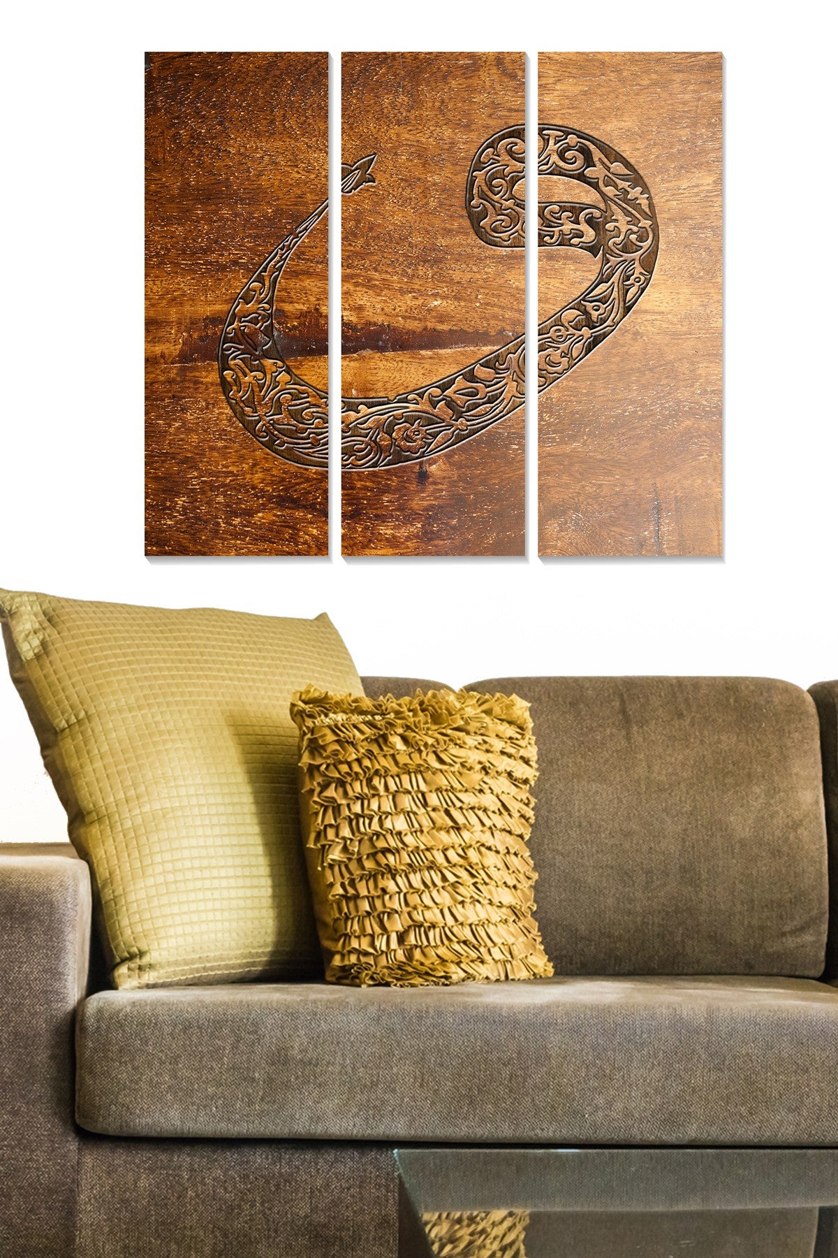 Conjunto de Quadros Decorativos em MDF Multicolor (3 Peças) — 70x50 cm total, MDF 3 mm