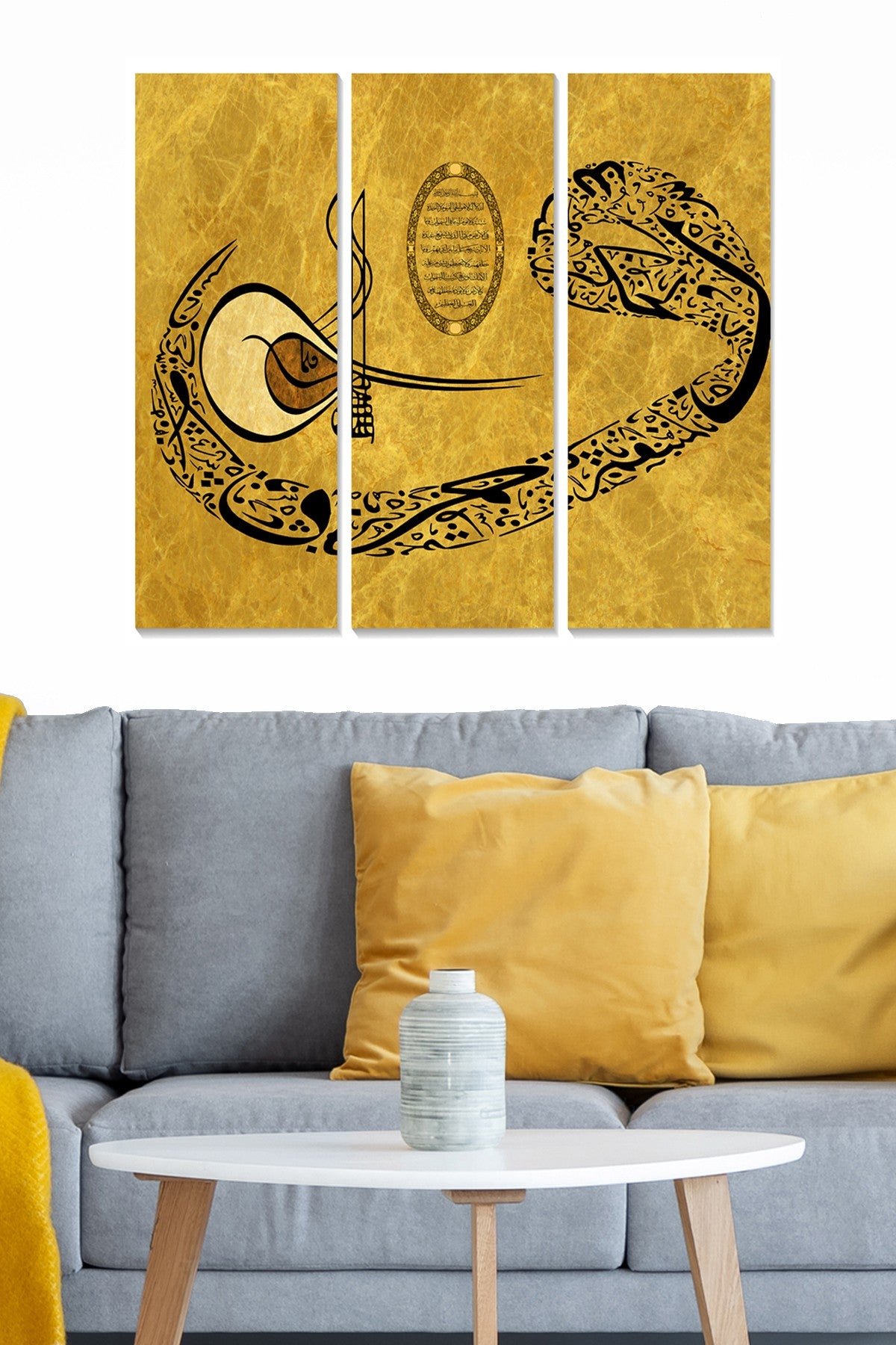 Quadro Decorativo em MDF Multicolor (Conjunto de 3 Peças) 70x50 cm – MDF 3 mm