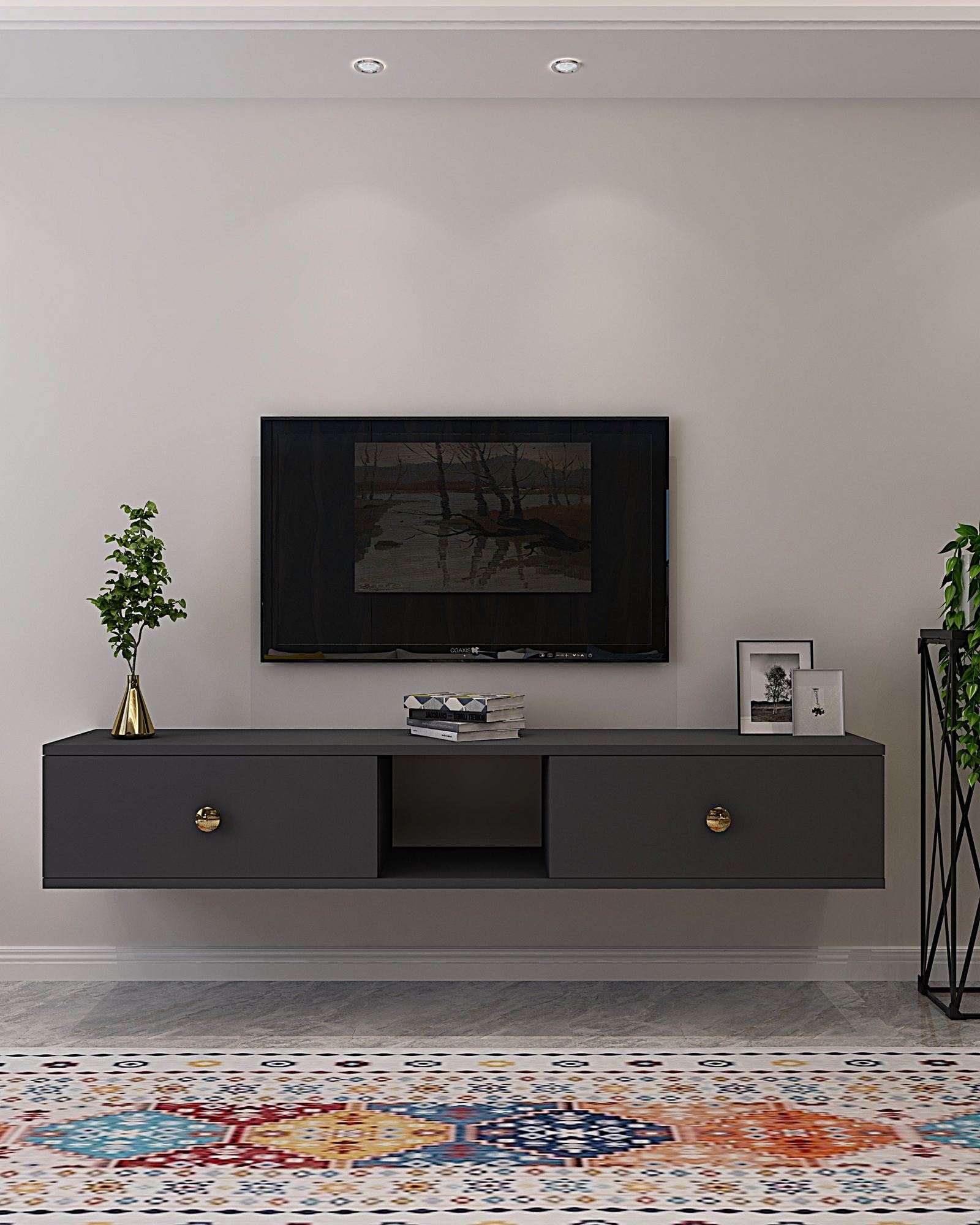 Móvel de TV-Zuzu 150-Antracite