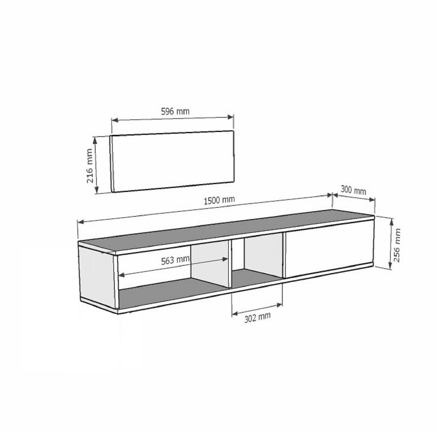 Móvel de TV-Zuzu 150-Branco