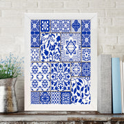 Quadro Decorativo MDF Emoldurado - Arte Multicolor 24x29cm com Moldura de Madeira 2cm