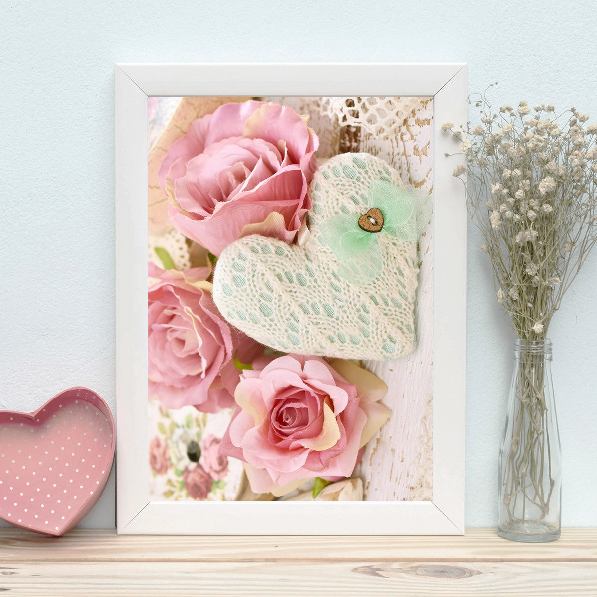 Quadro Decorativo MDF Emoldurado - Arte Multicolor 24x29cm com Moldura de Madeira 2cm