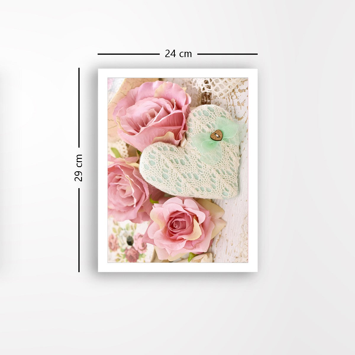 Quadro Decorativo MDF Emoldurado - Arte Multicolor 24x29cm com Moldura de Madeira 2cm