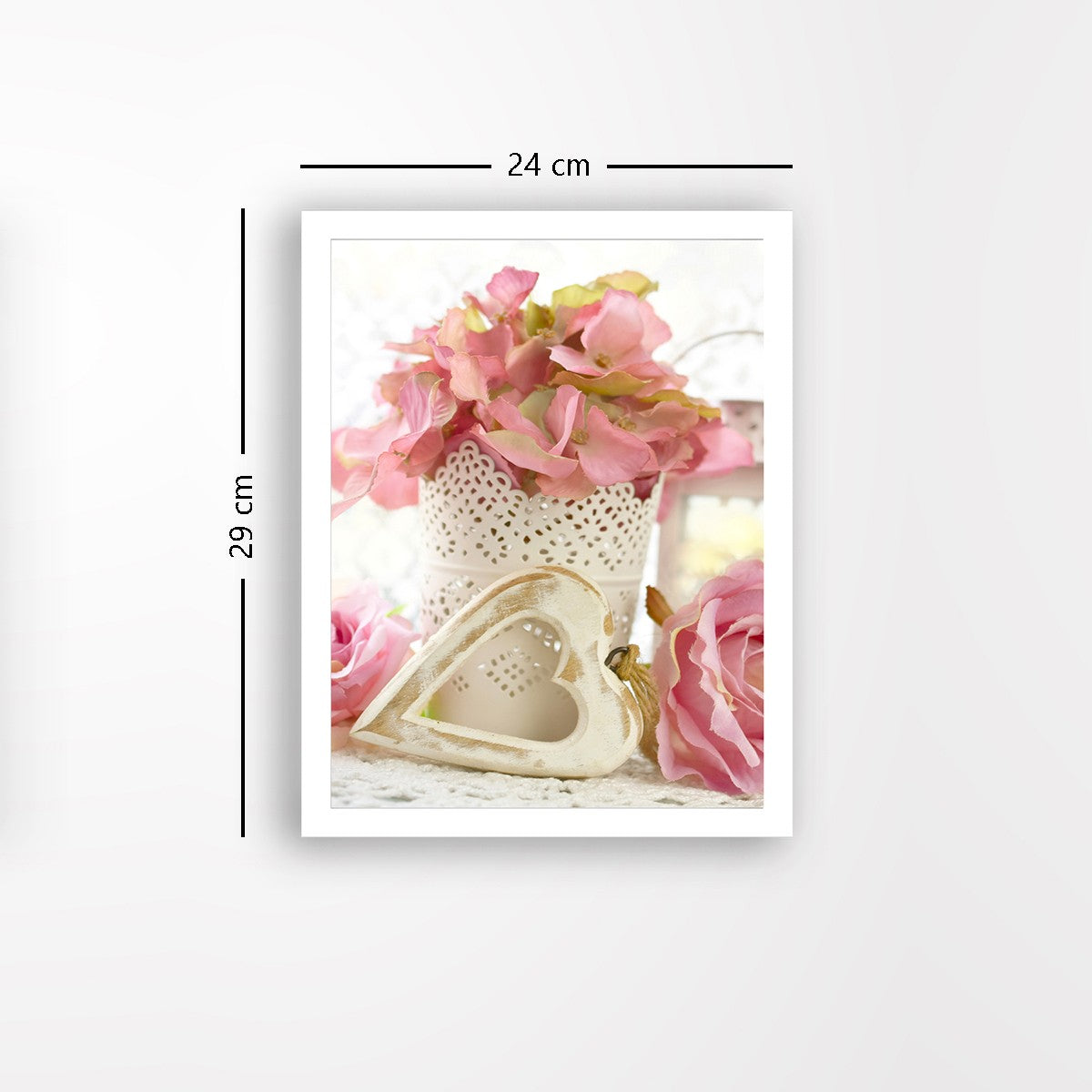 Quadro Decorativo MDF Emoldurado - Arte Multicolor 24x29cm com Moldura de Madeira 2cm