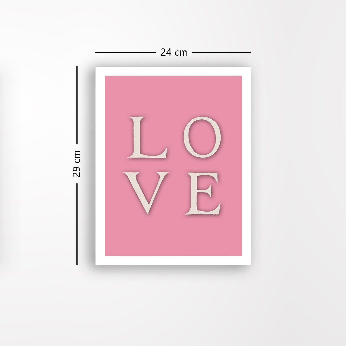 Quadro Decorativo MDF Emoldurado - Arte Multicolor 24x29cm com Moldura de Madeira 2cm