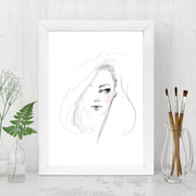 Quadro Decorativo MDF Emoldurado - Arte Multicolor 24x29cm com Moldura de Madeira 2cm