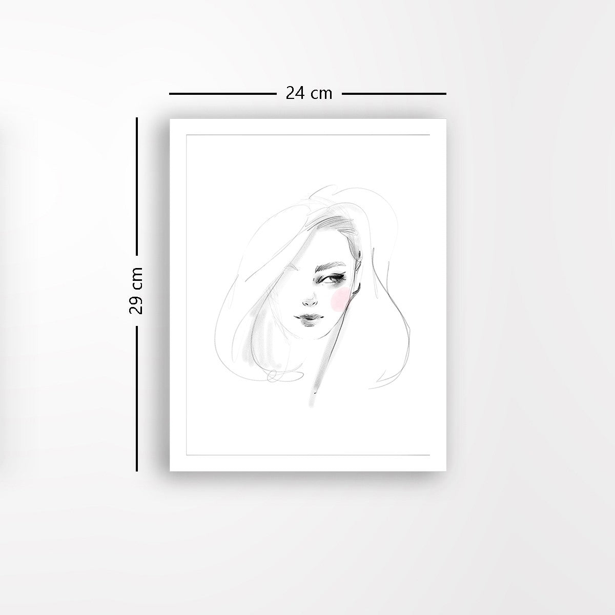 Quadro Decorativo MDF Emoldurado - Arte Multicolor 24x29cm com Moldura de Madeira 2cm