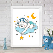 Quadro Decorativo MDF Emoldurado - Arte Multicolor 24x29cm com Moldura de Madeira 2cm