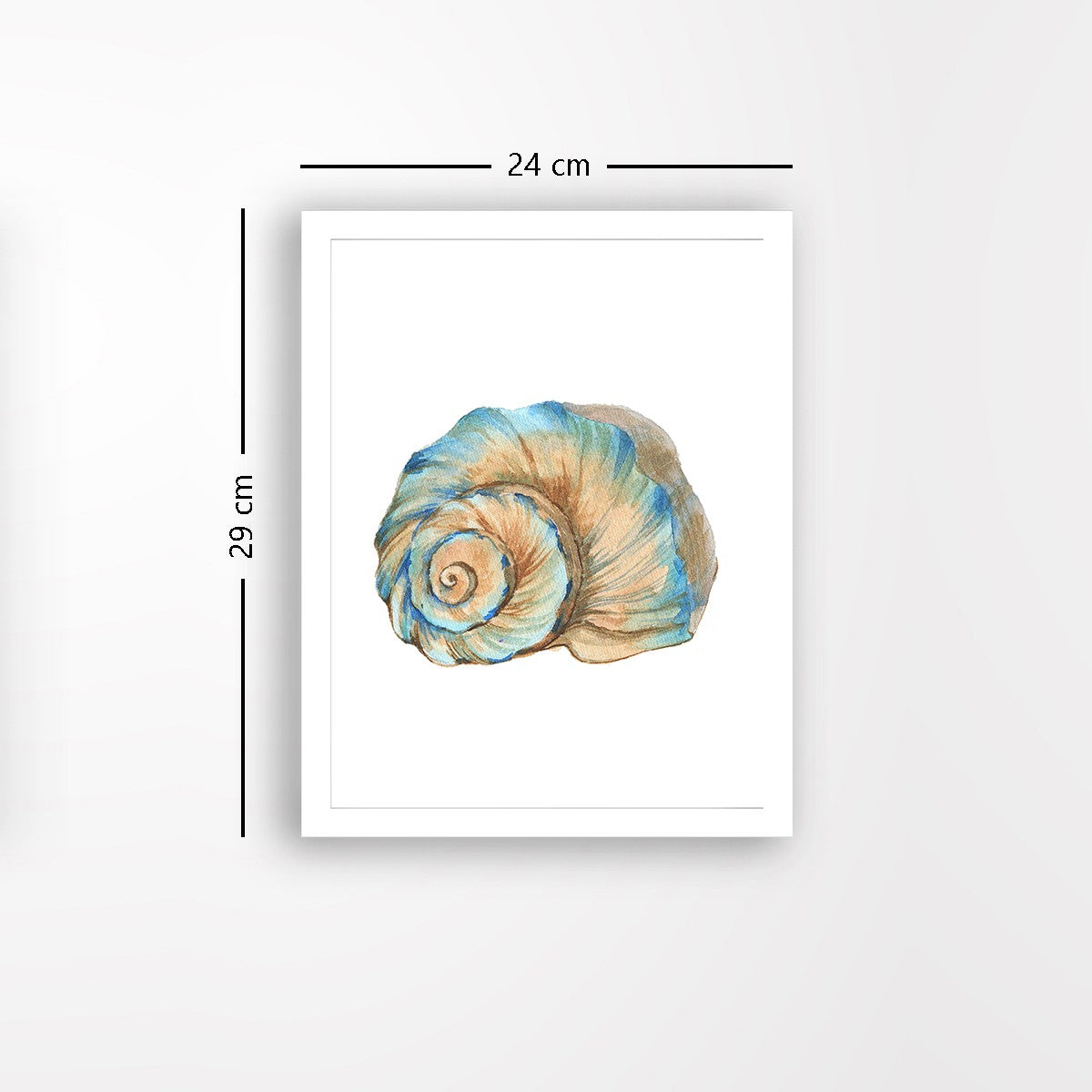 Quadro Decorativo MDF Emoldurado - Arte Multicolor 24x29cm com Moldura de Madeira 2cm