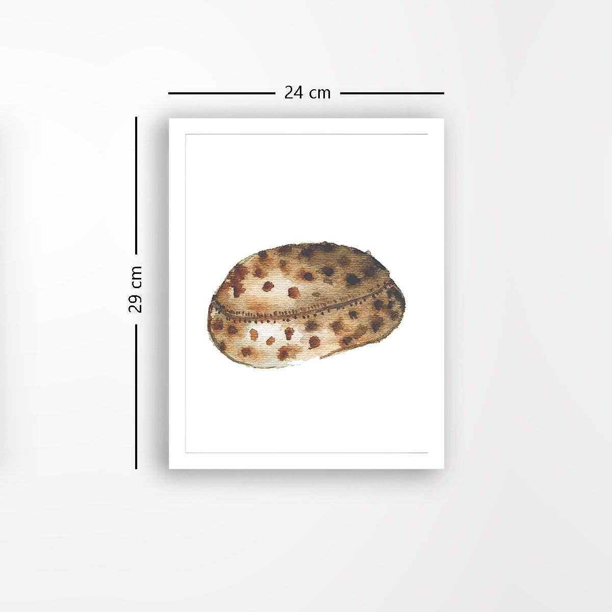 Quadro Decorativo MDF Emoldurado - Arte Multicolor 24x29cm com Moldura de Madeira 2cm