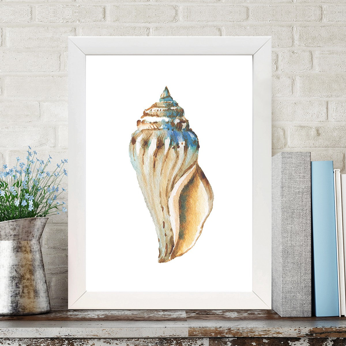 Quadro Decorativo MDF Emoldurado - Arte Multicolor 24x29cm com Moldura de Madeira 2cm