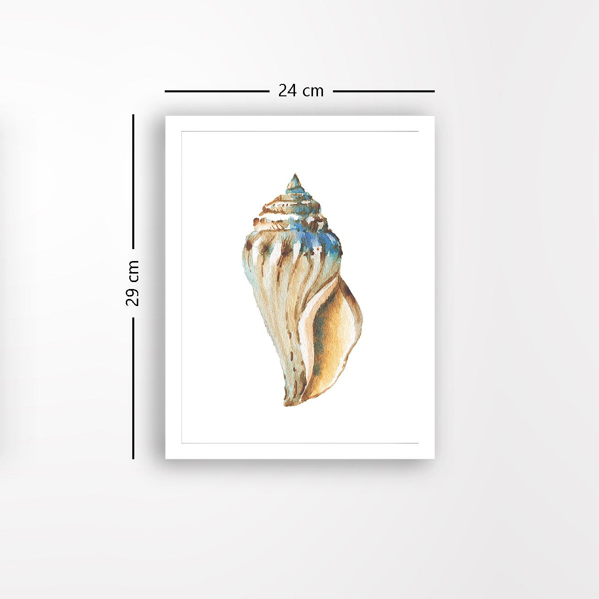 Quadro Decorativo MDF Emoldurado - Arte Multicolor 24x29cm com Moldura de Madeira 2cm