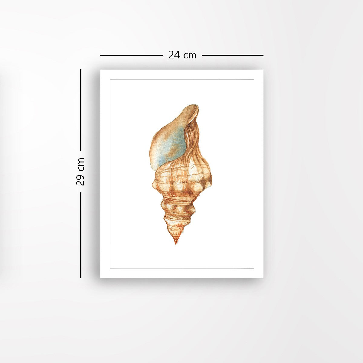 Quadro Decorativo MDF Emoldurado - Arte Multicolor 24x29cm com Moldura de Madeira 2cm