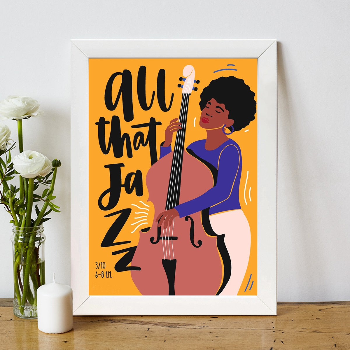 Quadro Decorativo MDF Emoldurado - Arte Multicolor 24x29cm com Moldura de Madeira 2cm