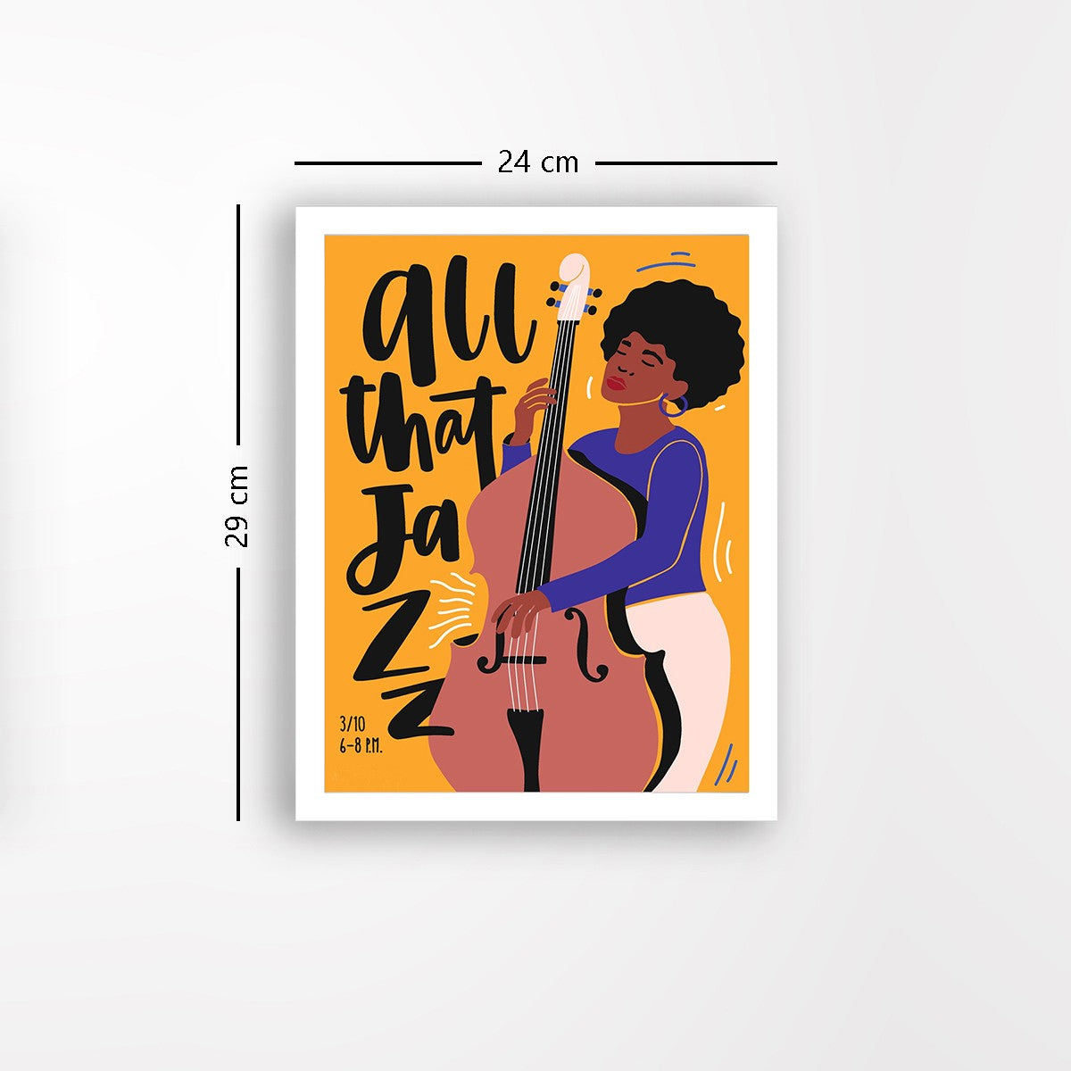 Quadro Decorativo MDF Emoldurado - Arte Multicolor 24x29cm com Moldura de Madeira 2cm