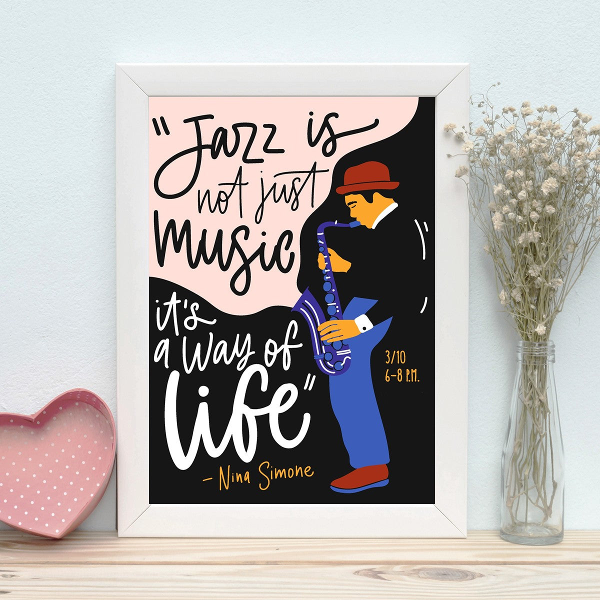 Quadro Decorativo MDF Emoldurado - Arte Multicolor 24x29cm com Moldura de Madeira 2cm