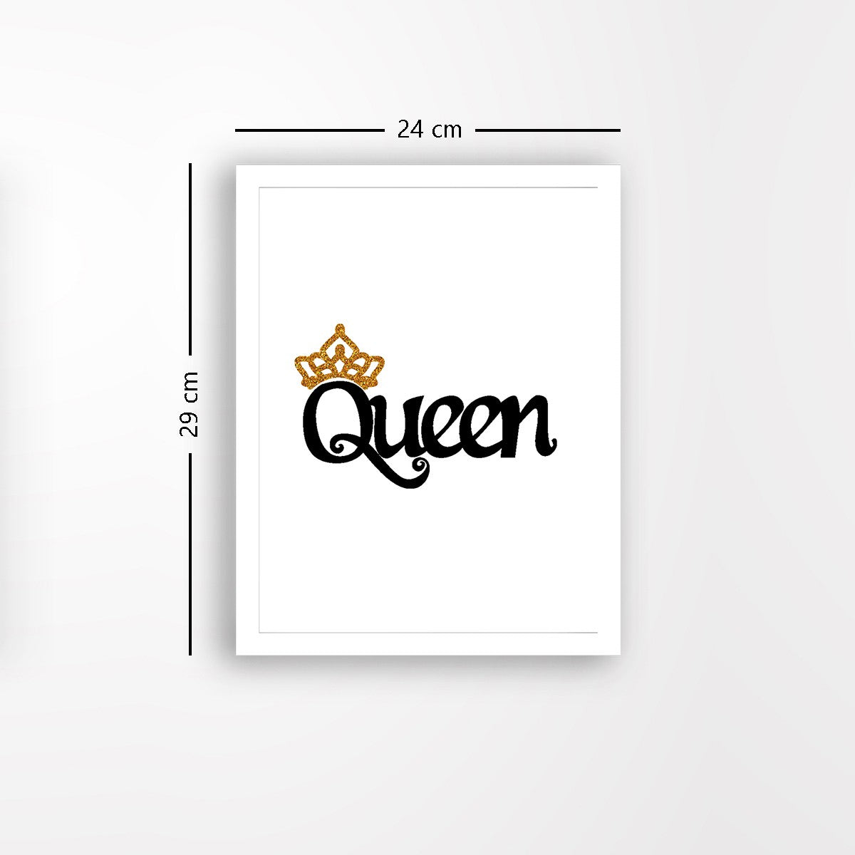 Quadro Decorativo MDF Emoldurado - Arte Multicolor 24x29cm com Moldura de Madeira 2cm