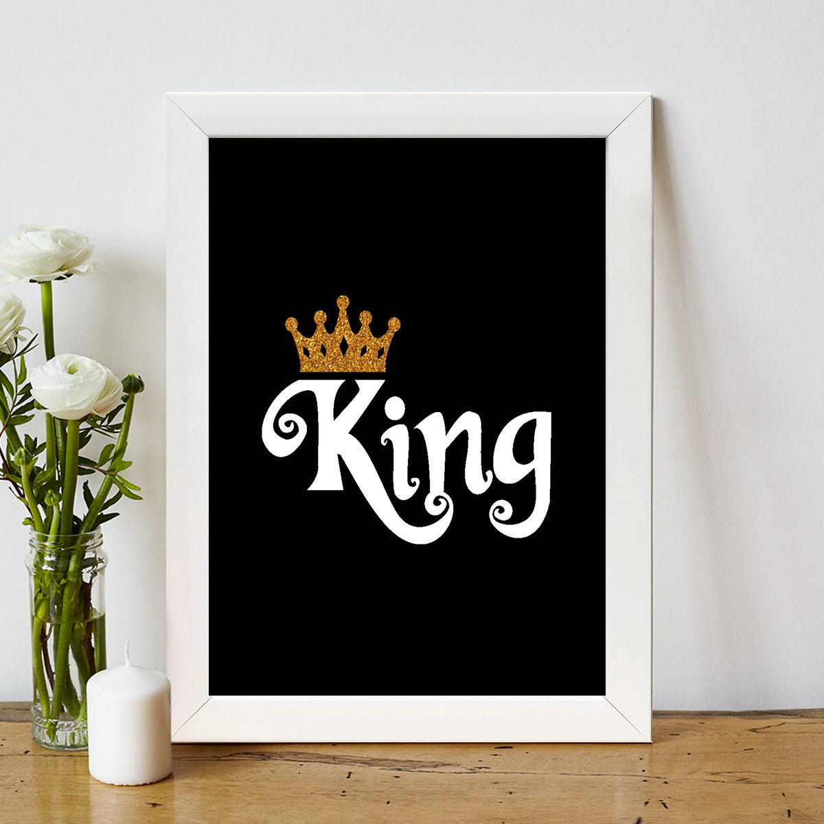 Quadro Decorativo MDF Emoldurado - Arte Multicolor 24x29cm com Moldura de Madeira 2cm