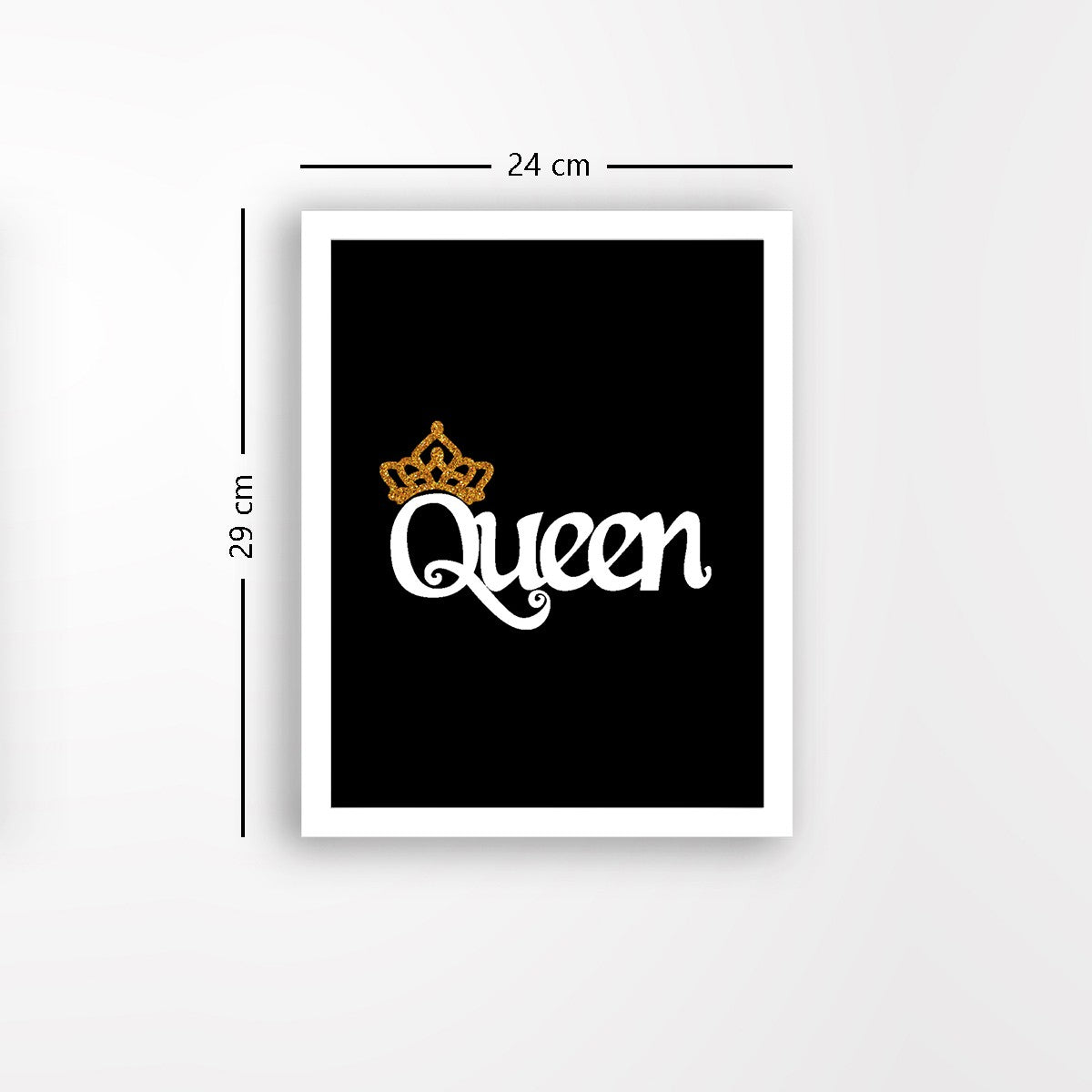 Quadro Decorativo MDF Emoldurado - Arte Multicolor 24x29cm com Moldura de Madeira 2cm