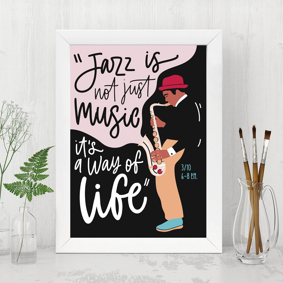 Quadro Decorativo MDF Emoldurado - Arte Multicolor 24x29cm com Moldura de Madeira 2cm