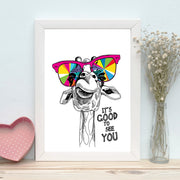 Quadro Decorativo MDF Emoldurado - Arte Multicolor 24x29cm com Moldura de Madeira 2cm